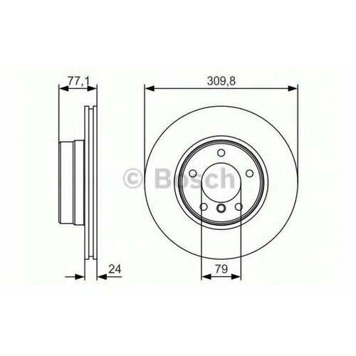 фото Тормозной диск передний 0986479s29 bosch арт. 0986479s29