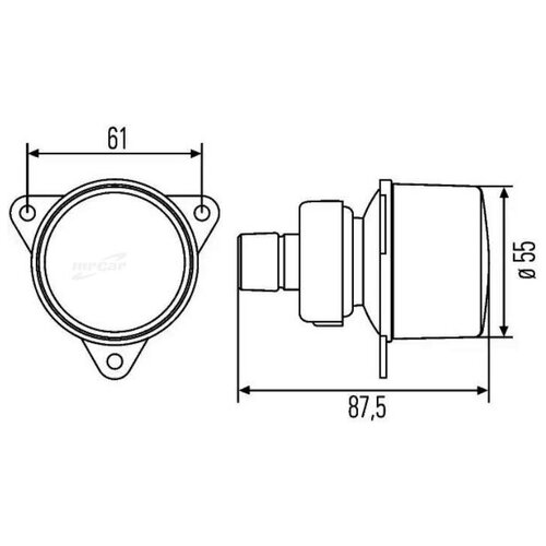 фото Behr-hella 2ba008221001 фонарь указателя поворота 12v behr hella service