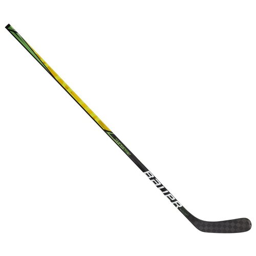 фото Хоккейная клюшка bauer supreme ultrasonic grip stick sr 152 см, p28(87) левый черный/жельтый/зеленый