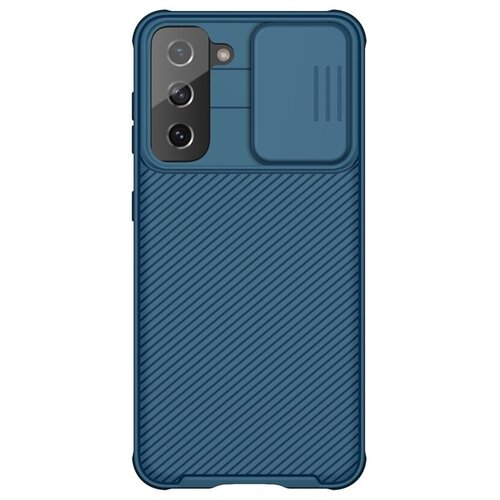 фото Чехол nillkin для samsung galaxy s21 camshield pro | tpu+pc magsafe защита камеры синий