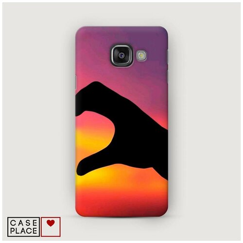 фото Чехол пластиковый samsung galaxy a7 2016 руки на закате2 case place