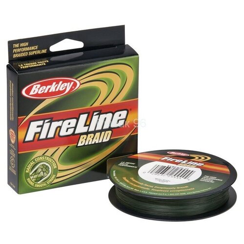 фото Леска плетеная berkley fireline braid lo-vis green 0.14 110м 1312435