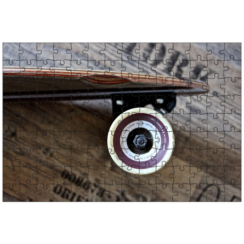 фото Магнитный пазл 27x18см."колесо, ось, longboard" на холодильник lotsprints