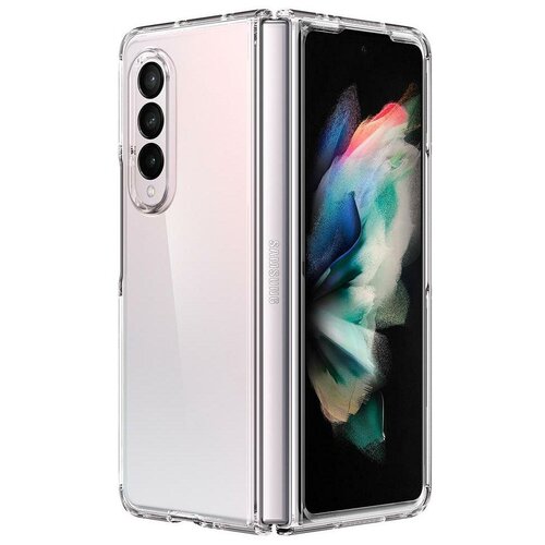 фото Чехол spigen ultra hybrid (acs02959) для samsung galaxy z fold 3 5g (crystal clear)