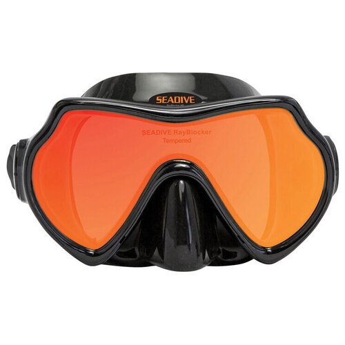 фото Маска seadive eagleye rayblocker-hd черный силикон, black xs scuba