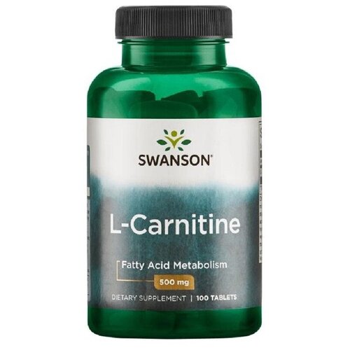 фото Swanson l-carnitine (l-карнитин) 500 мг 100 таблеток (swanson)