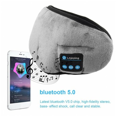 фото Маска для сна с bluetooth наушниками wireless music goggles horo hr-01 tv-shop