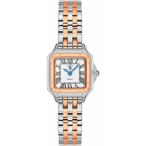 фото Наручные часы santa barbara polo & racquet club luxury, серебряный, серый