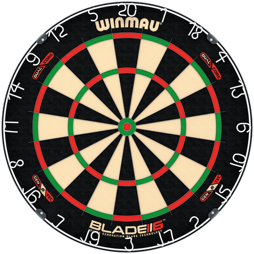 фото Мишень для игры в дартс winmau blade 6 dual core (профессиональный уровень)