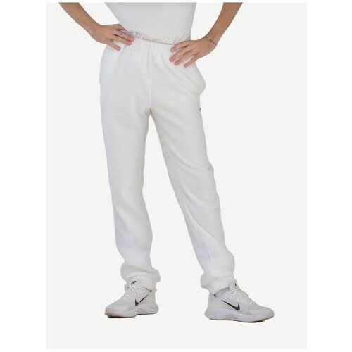 фото Белые мужские штаны из флиса, размер m (46) кофтёныши