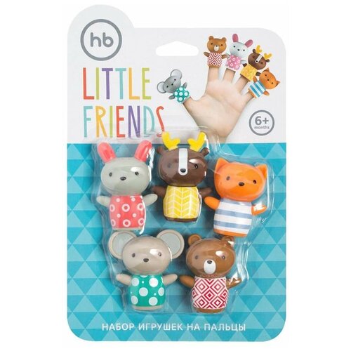 фото Набор развивающих игрушек на пальцы happy baby little friends