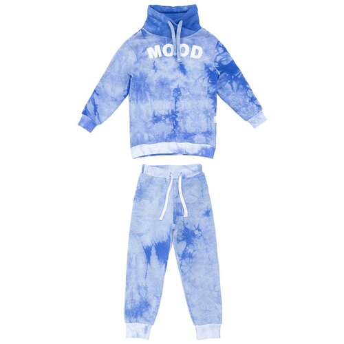фото Комплект одежды nikastyle, худи и брюки, спортивный стиль, размер 98, голубой