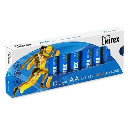 Фото - Батарейка AA щелочная MIREX LR6 в картоне 10 шт. батарейка aa солевая mirex r6 в блистере 4 шт