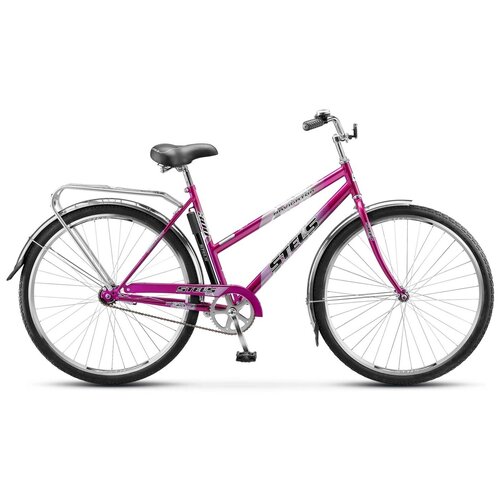 фото Велосипед городской stels navigator-300 lady (28") фиолетовый, рама 20", с корзиной
