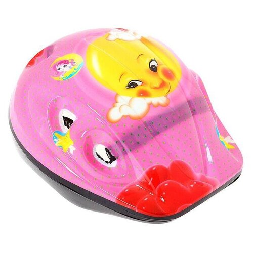 фото Шлем защитный детский onlitop размер s (52-54 см), цвет красный (ot-sh6)