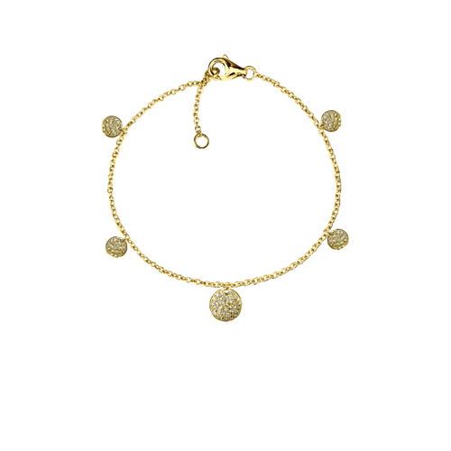 фото Браслет adler, желтое золото, 585 проба, длина 18.5 см.