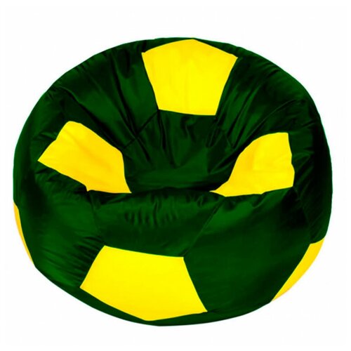 фото Кресло мешок папа пуф кресло мяч оксфорд зелено желтый xl (90х90х90 см) папа пуф
