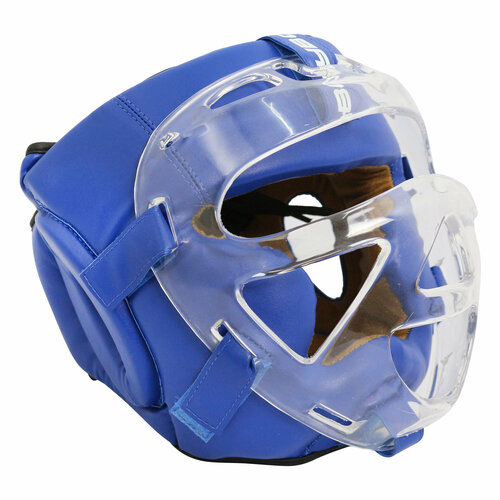 фото Шлем с пластиковым забралом boybo flexy bp2006 синий xl