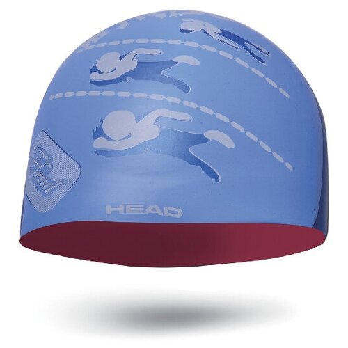 фото Шапочка для плавания head silicone sketch pool, цвет - черный/голубой;материал - силикон 100%
