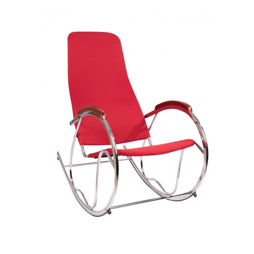 фото Кресло-качалка borten vs9009-f011 размер: 53х100 см, обивка: ткань, цвет: red