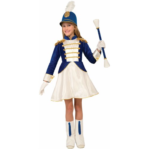 фото Карнавальный костюм для детей forum novelties костюм на 9 мая мажоретка в синем платье детский, l (10-12 лет)