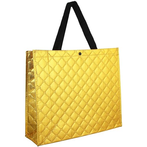 фото Vetta сумка хозяйственная трехслойная, 34х40х12, 5см, 17л, полиэстер, золотая