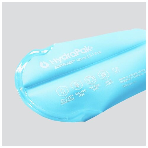 фото Бутылка для воды мягкая 0.15л hydrapak softflask - голубая (b200hp)