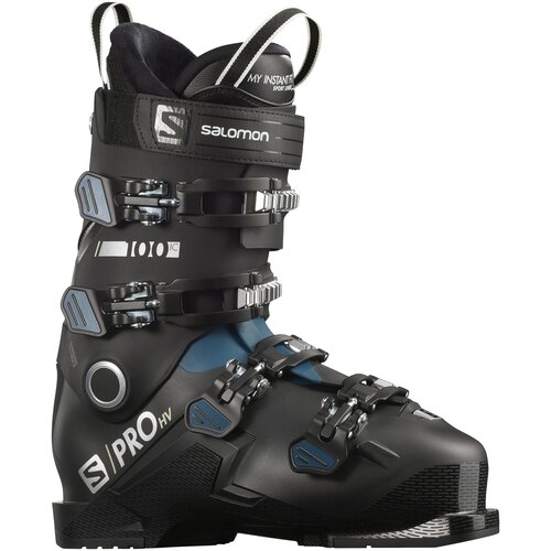 фото Горнолыжные ботинки salomon s/pro hv 100 ic, 30/30.5, black/maroccan blue/silver