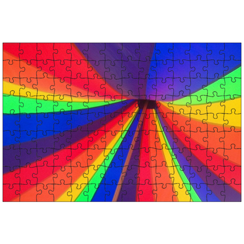 фото Магнитный пазл 27x18см."радуга, палатка, навес" на холодильник lotsprints