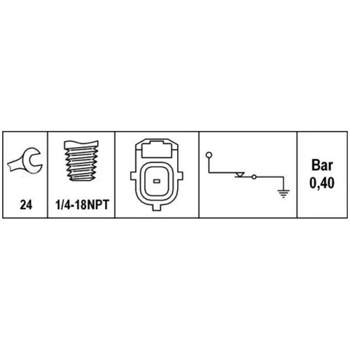 фото Behr-hella 6zl003259711 датчик давления масла behr hella service