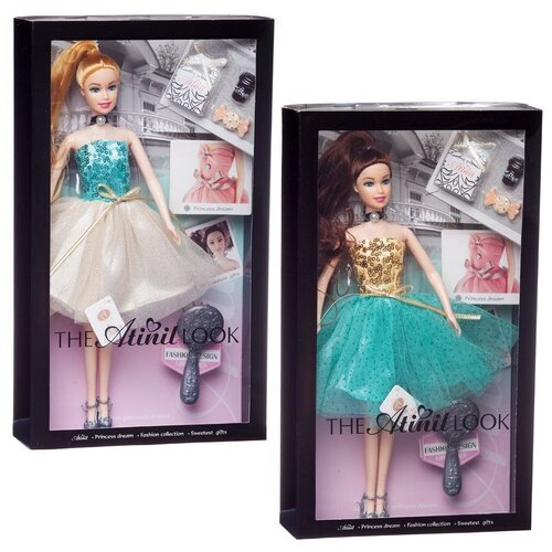 фото Кукла junfa atini на кинопремьере (в платье с бирюзой) в наборе с аксессуарами, 28см junfa toys