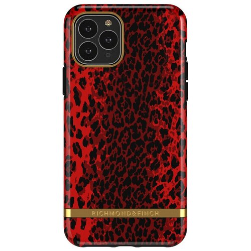 фото Пластиковый чехол-накладка для iphone 11 pro richmond / finch freedom, красный/red leopard (ip58-616) richmond & finch