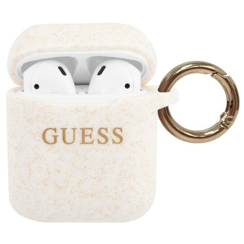 фото Guess чехол guess silicone с кольцом для airpods, белый