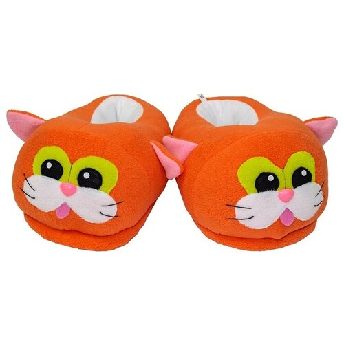 фото Оранжевые объемные тапочки кот-маркот размер 40-41 boneo