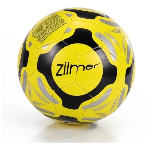 фото Мяч футбольный zilmer "первая тренировка", (размер 5, пвх, 230 г, желто- черный) (zil1807-032)