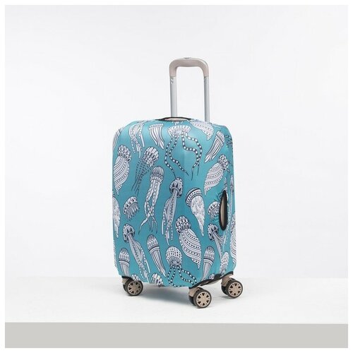 фото Чехол для чемодана малый 20", цвет бирюзовый mikimarket