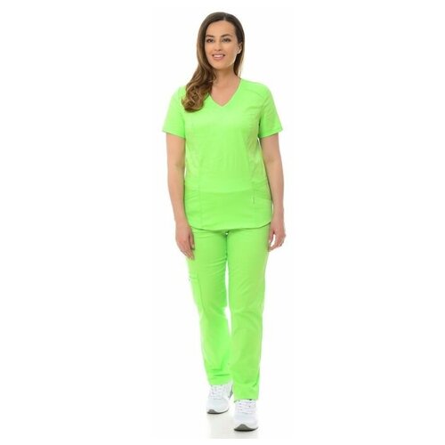 фото Костюм медицинский женский "вена" 103.3.5 (40/ярко-зеленый/стрейч мед) medicalwear