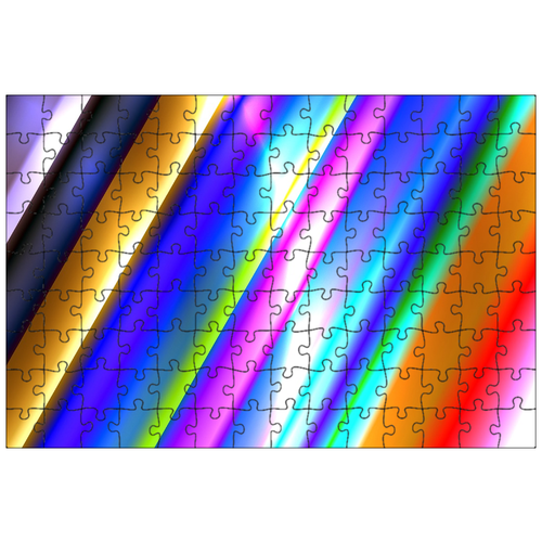 фото Магнитный пазл 27x18см."красочный, полоски, трубка" на холодильник lotsprints