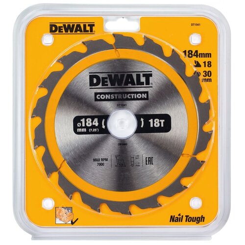 фото Пильный диск dewalt dt1941-qz 184х30 мм