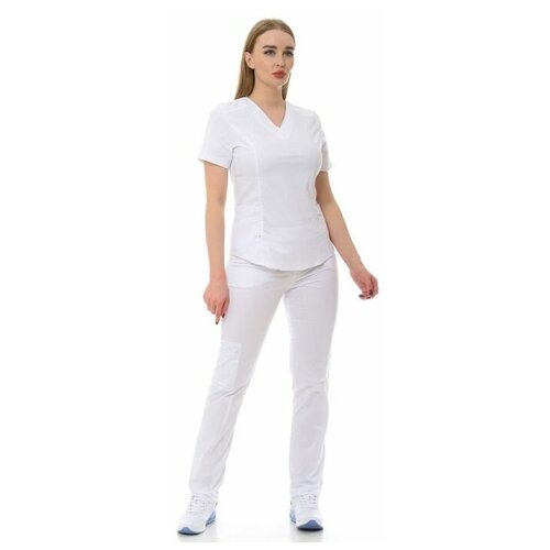 фото Костюм медицинский женский "вена" 103.3.0 (46/белый/стрейч мед) medicalwear
