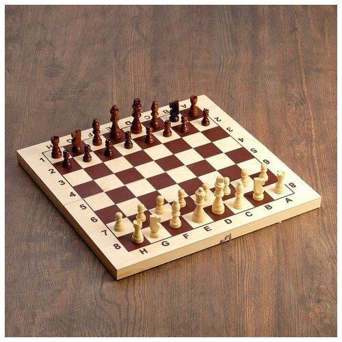 фото Доска шахматная гроссмейстерская, без фигур, 43х43 см magic store