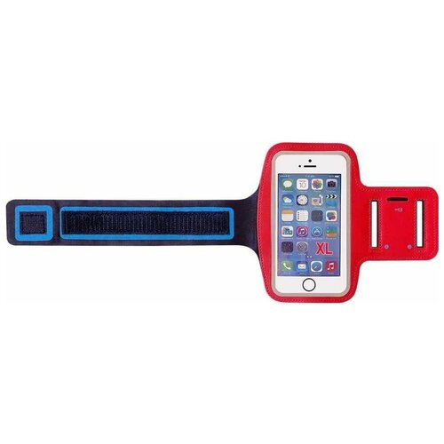 фото Чехол спортивный (неопрен) для смартфонов до 6.5 дюймов df sportcase-02 (red)