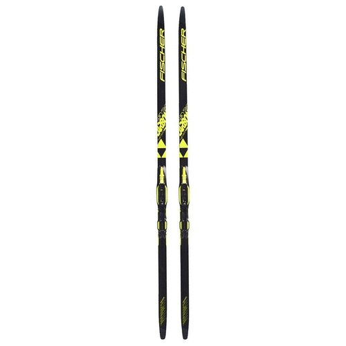 фото Детские беговые лыжи fischer twin skin carbon jr ifp , 187, серый/черный/желтый
