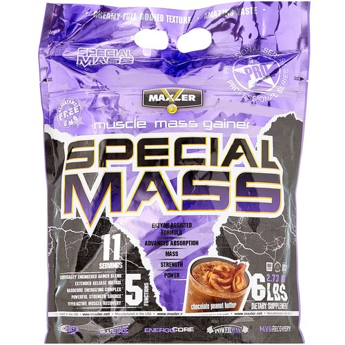 фото Гейнер maxler special mass gainer, 2730 г, шоколад с арахисовым маслом