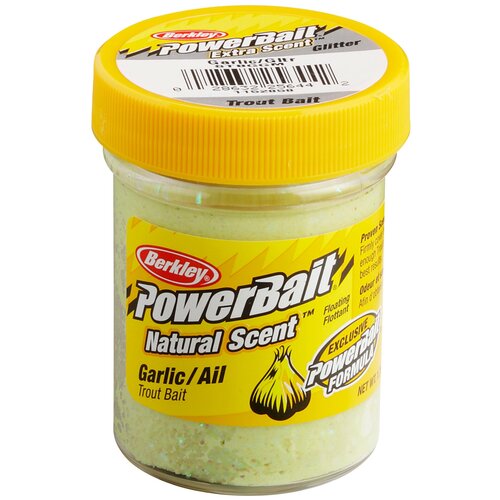 фото Паста прессованная прикормка berkley powerbait natural scent trout bait, 50 г, 50 мл, желтый