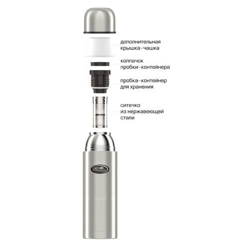 фото Термос "биосталь-охота" у/г пробка с ситечком nbp-1000z биосталь biostal