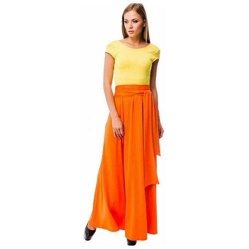 фото Платье mondigo, размер 48, оранжевый