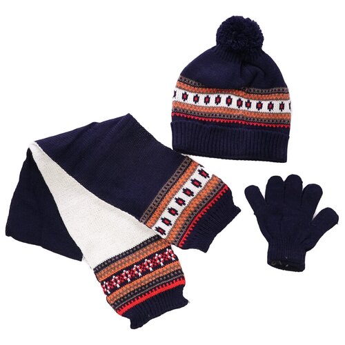 фото Комплект шапка, шарф, перчатка, детский набор олми 2000
