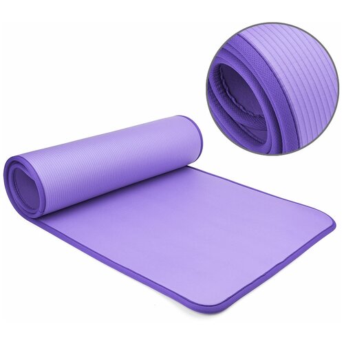 фото B32163 коврик туристический нбк 183х61х1,0 см (фиолетовый) (с кантом) smart athletics