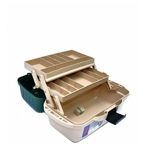 фото Органайзер рыболовный / чемодан для приманок и снастей / ящик для рыбалки 2 яруса bonn